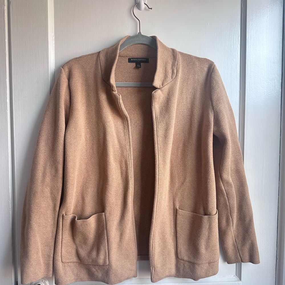 Banana Republic Tan Women's Sweater Blazer